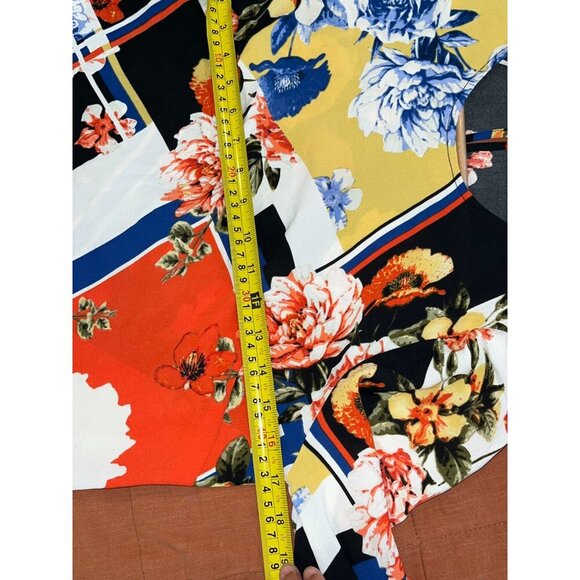 Yumi Kim Floral Print Long Sleeve Blouse Top Women Size Small - Picture 4 of 5